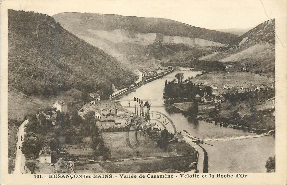 Besançon-les-Bains - Tal der Casamène - Velotte und la Roche d'Or - Vorderseite
