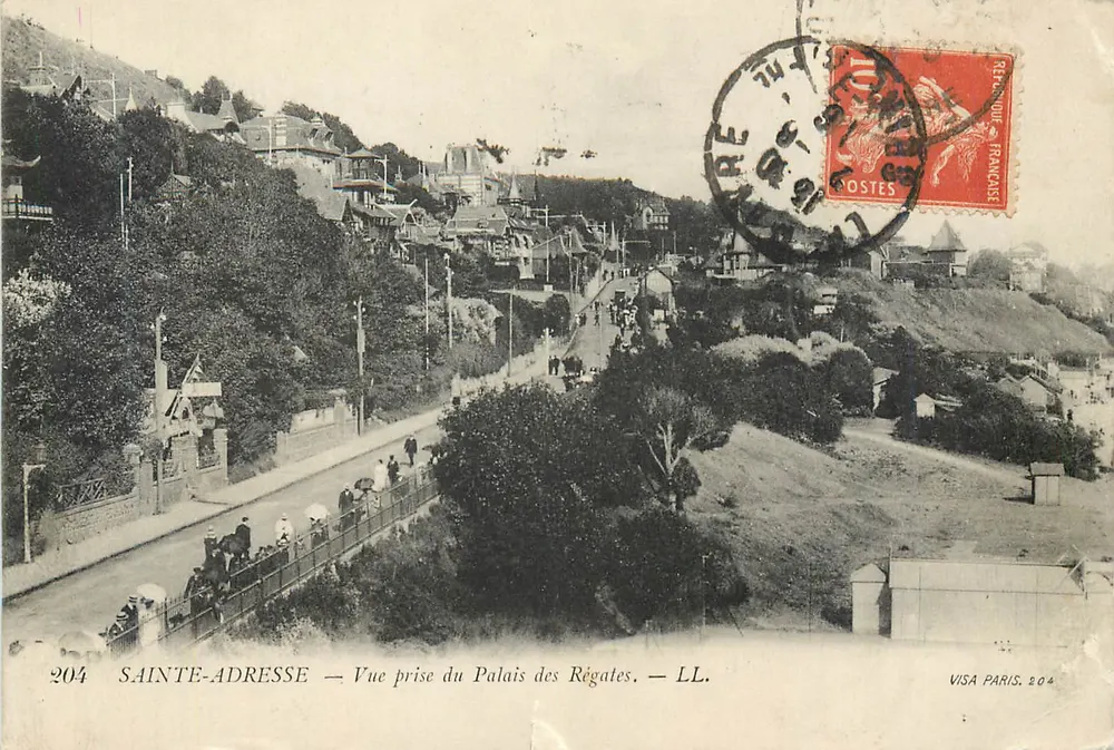 Sainte-Adresse — Vue prise du Palais des Régates — LL. - Recto
