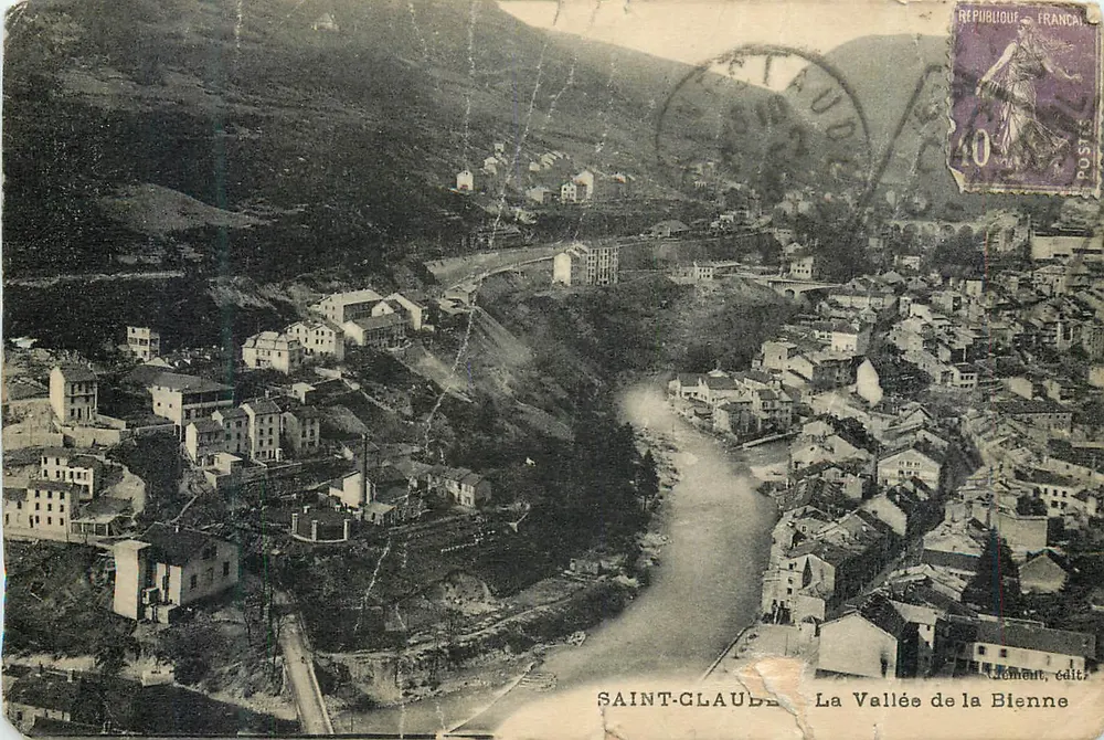 Saint-Claude — A Vale da Bienne — editor Cément, édit. - Frente