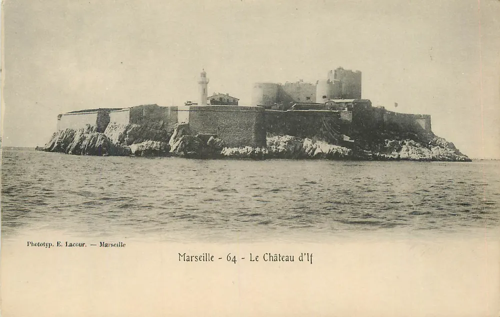 Marselha - O Castelo de If — Fototip. E. Lacour — Marselha 64 - Frente