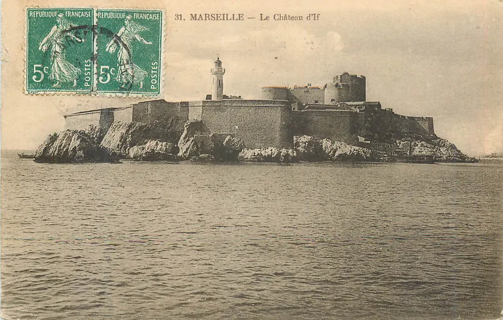 Marselha — O Castelo de If — Editor não visível, número de série 31 - Frente