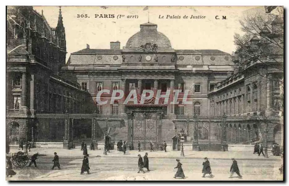 Paris (1º arr.) — O Palácio de Justiça — C.M. n°305 - Frente
