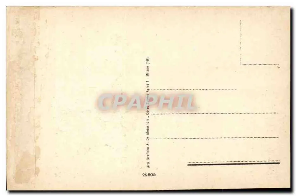 Rom - Basilika S. Maria Maggiore — Ansicht mit Säule des Marcus Aurelius — Verlag Arti Grafiche A. De Alessandri, Mailand - Rückseite