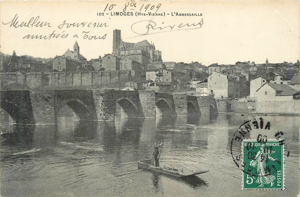 L'Abbessaille — Limoges (Haute-Vienne) — editor Riviers, n° 102 - Frente