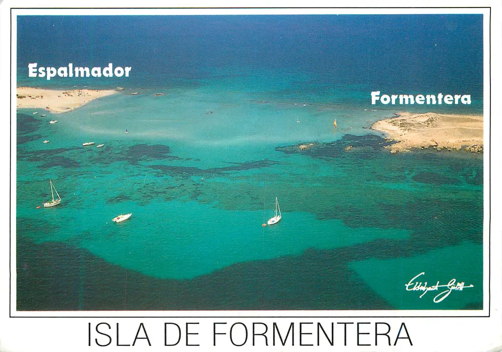 Espalmador — Formentera — fotografia aérea assinada - Frente