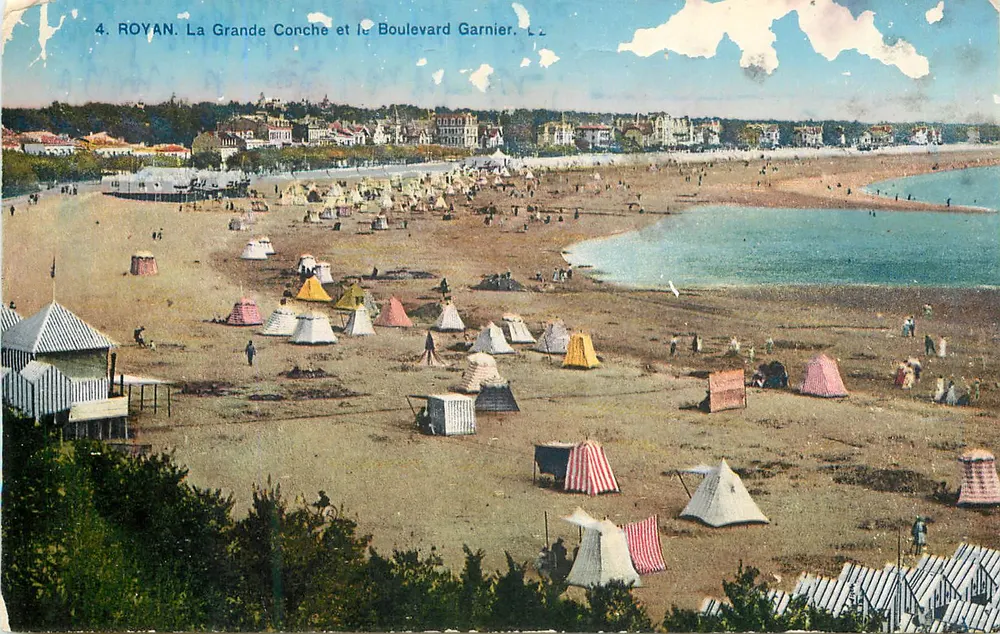 Royan. A Grande Conche e o Boulevard Garnier — LL - Frente