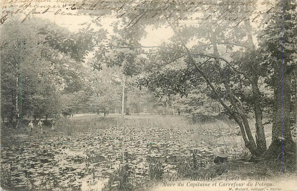 Brény - Wald von Senarlt. See des Kapitäns und Kreuzung des Pfahls — M. Mulard, Verleger, Yerres - Vorderseite
