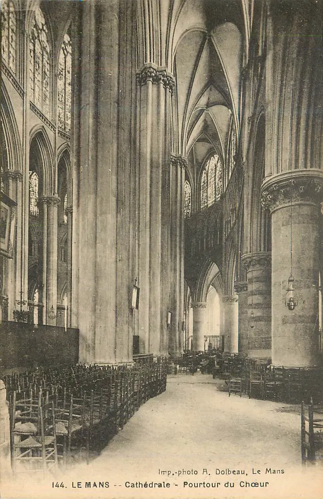 Le Mans — Catedral — Paraíso do Coro — Imp.-foto A. Dolbeau, Le Mans - Frente