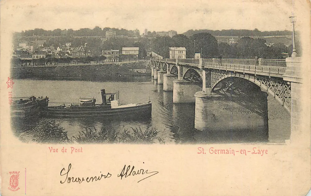 Vue de Pont — St. Germain-en-Laye — Souvenirs Allair - Frente