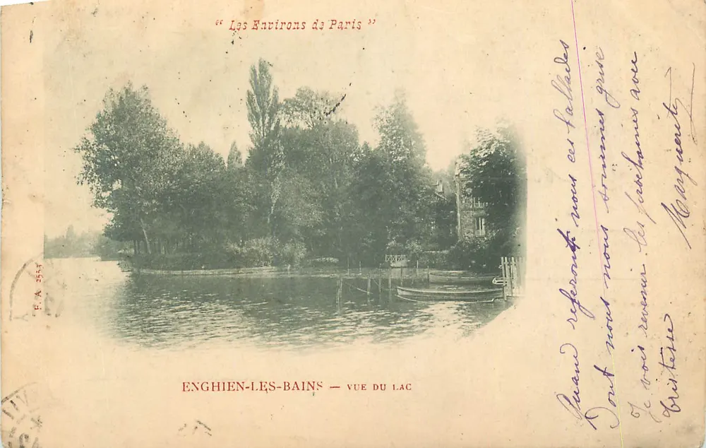 Enghien-les-Bains — Blick auf den See — F. A. 2557 - Vorderseite