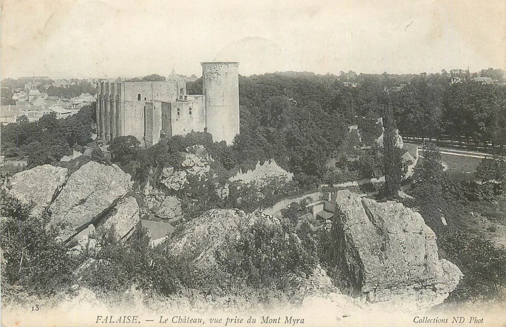 Falaise — Schloss, Aussicht vom Mont Myra — Collections ND Phot - Vorderseite