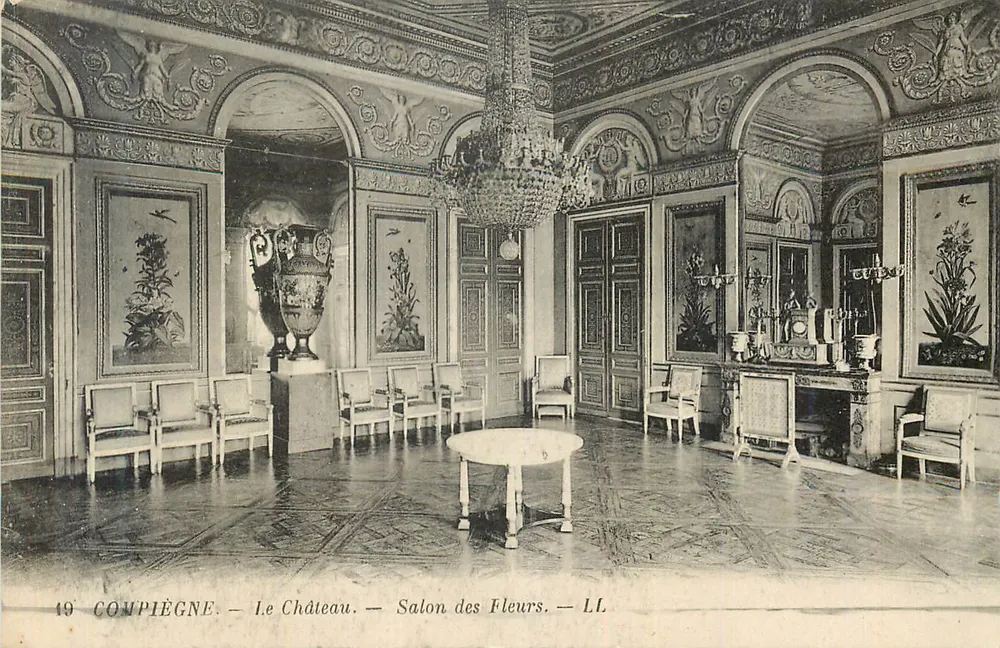 Compiègne — Zamek — Saloon des Fleurs — LL - Awers