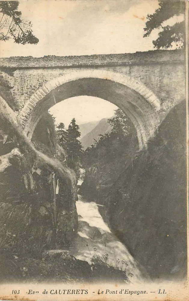 Enn de CAUTERETS - O Ponte da Espanha — LL. - Frente