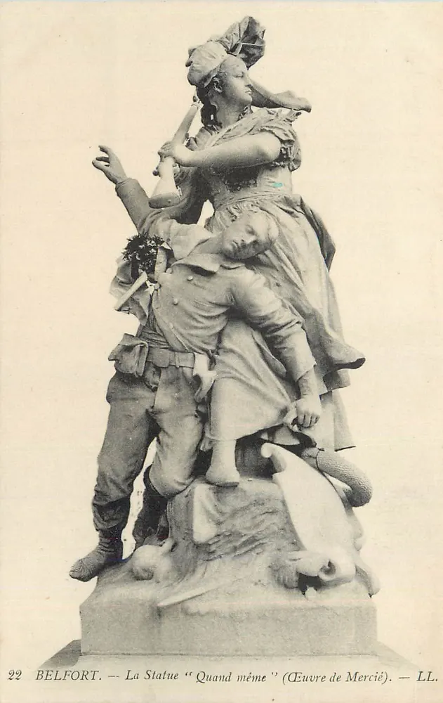 Belfort — La Statue « Quand même » (Œuvre de Mercié) — LL. - Recto