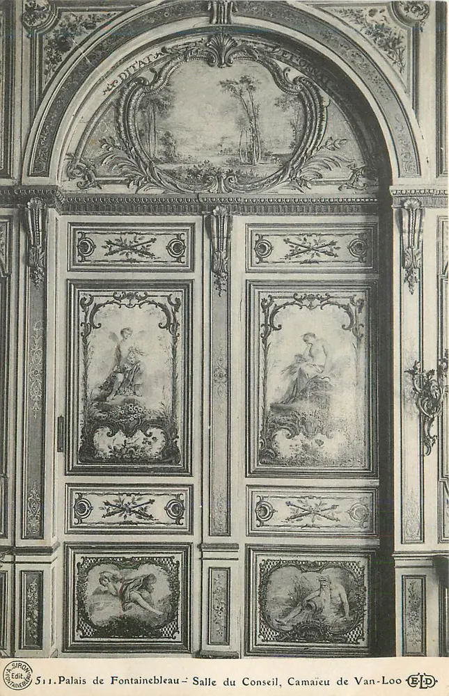 Schloss Fontainebleau — Salle du Conseil — Camarau de Van-Loo - Vorderseite