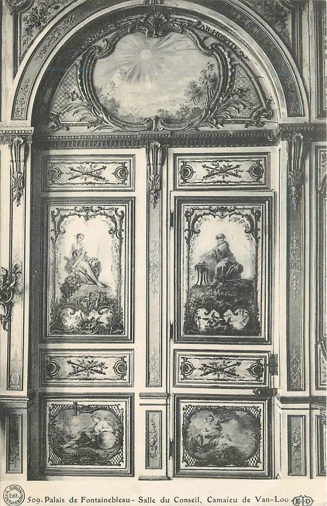Schloss Fontainebleau - Ratssaal — Camaiet de Van-Loo — Edition Siron - Vorderseite