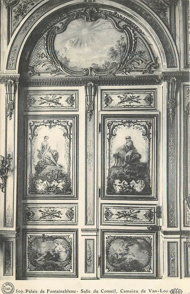 Schloss Fontainebleau - Ratssaal — Van-Loo Camaïeu — Ausgabe Siron, Nr. 509 - Vorderseite