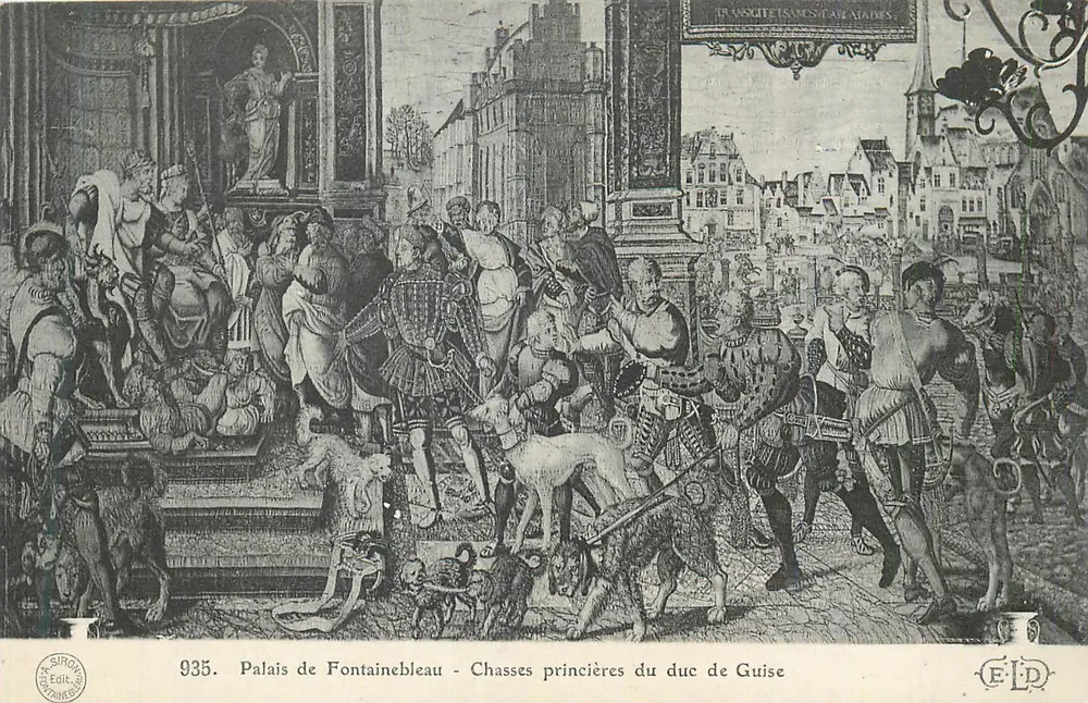 Schloss Fontainebleau — Fürstliche Jagden des Herzogs von Guise — A. SIRON Verlag, Nr. 935 - Vorderseite
