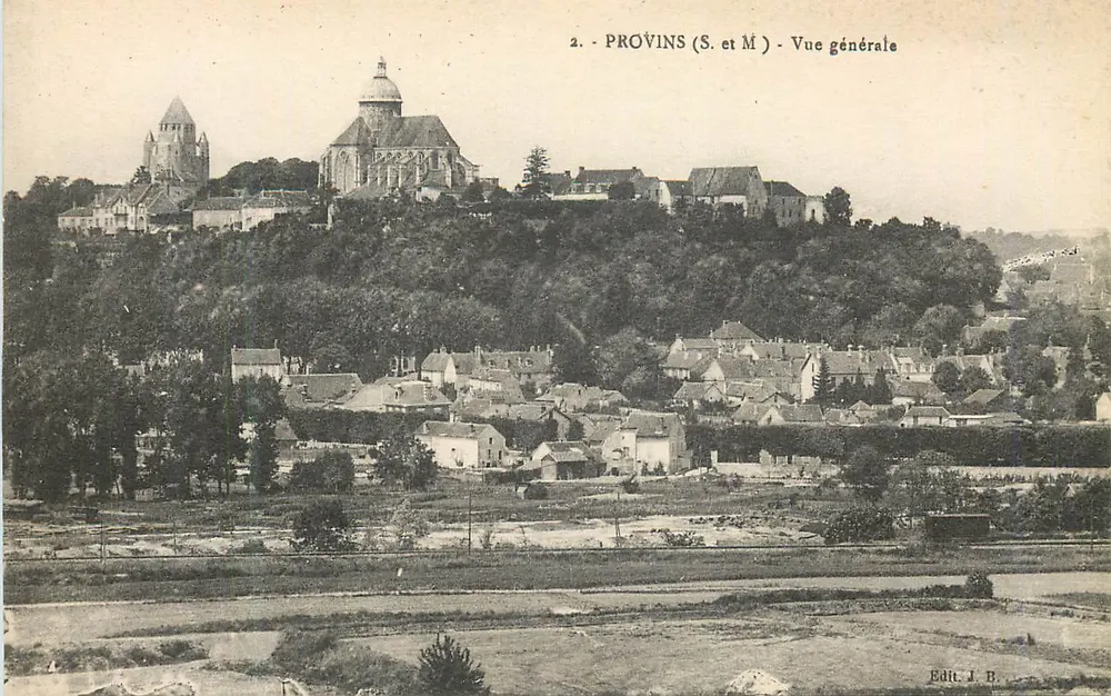 Provins (S. e M.) - Vista geral — Edit. J. B. - Frente