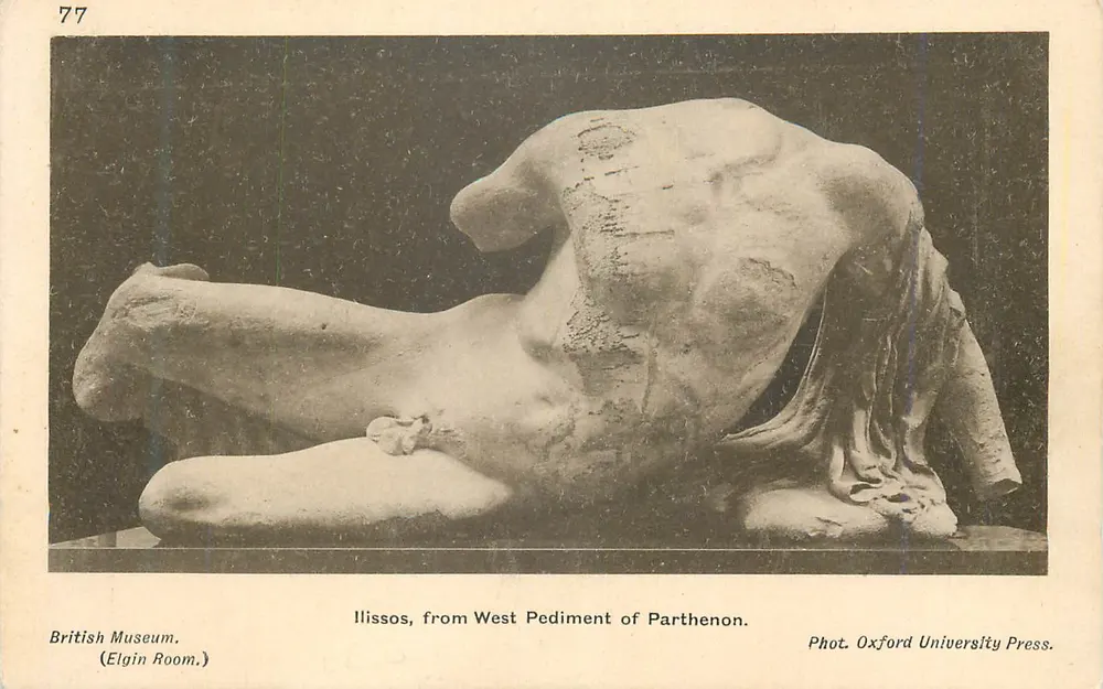 Ilissos, aus dem Westpediment des Parthenon — British Museum (Elgin Room) — Oxford University Press - Vorderseite