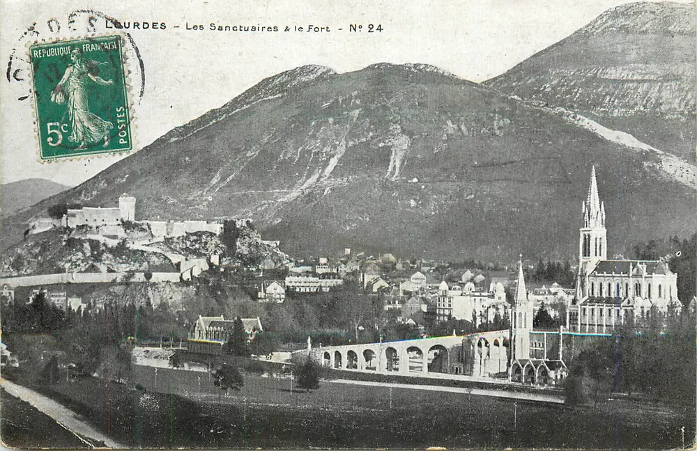 Lourdes — Les Sanctuaires & le Fort — N° 24 - Recto