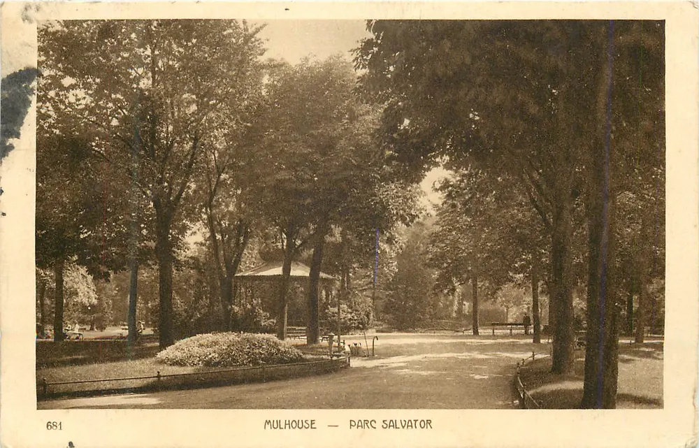 Mulhouse — Parque Salvator — editor desconhecido, n° de série 681 - Frente