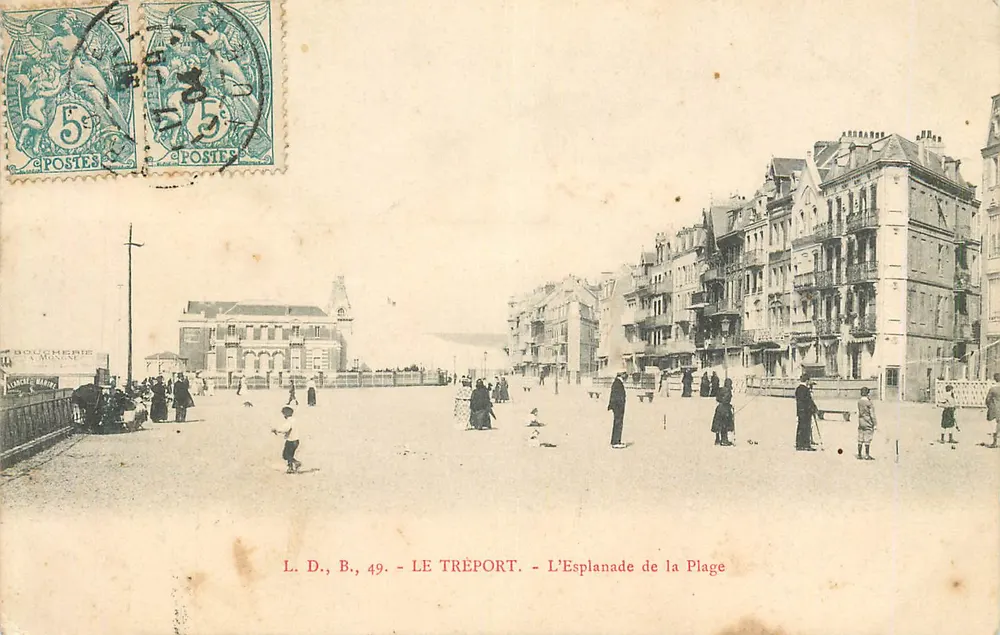 Le Tréport - Die Strandpromenade — L. D., B., 49 - Vorderseite