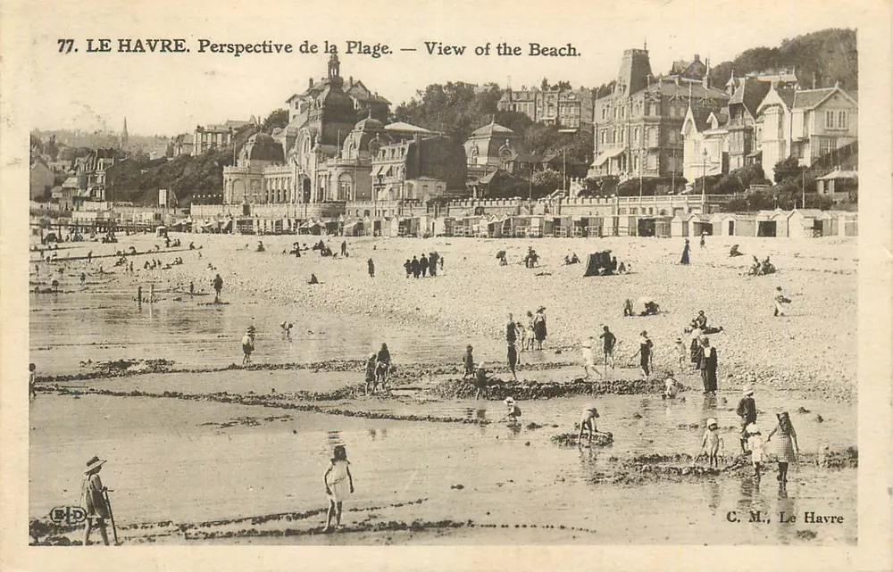 Le Havre — Perspective de la Plage — C. M., Le Havre - Recto