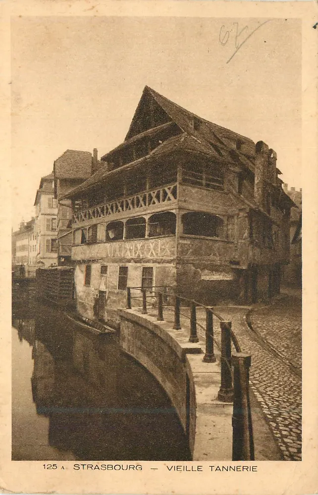 Estrasburgo — Velha Tannery — editor desconhecido, n° de série 125a - Frente