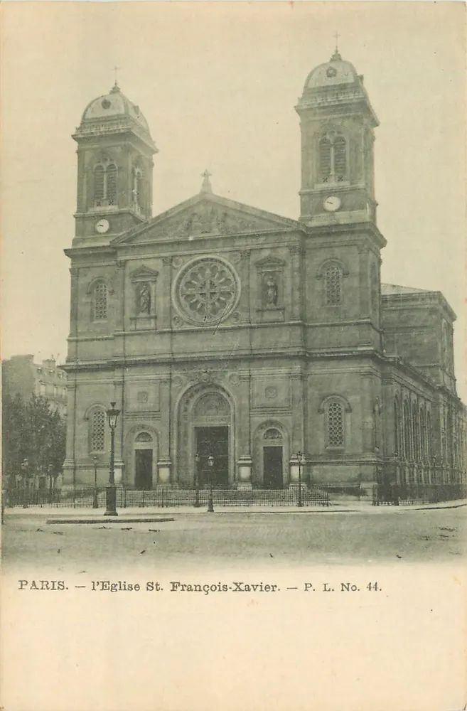 Paris — a Igreja de São Francisco Xavier — P. L. No. 44 - Frente