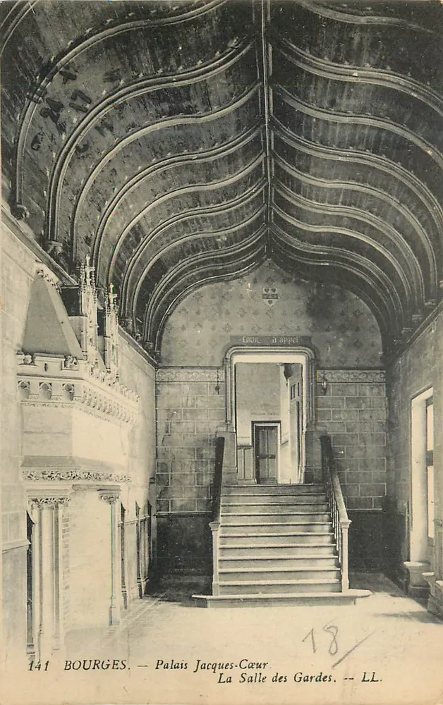 Bourges — Palais Jacques-Cœur, La Salle des Gardes — LL. n°141 - Recto
