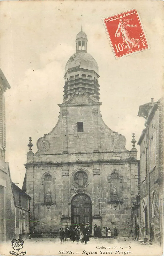 Sens — Igreja de São Pregts — Coleção P. R. — S - Frente