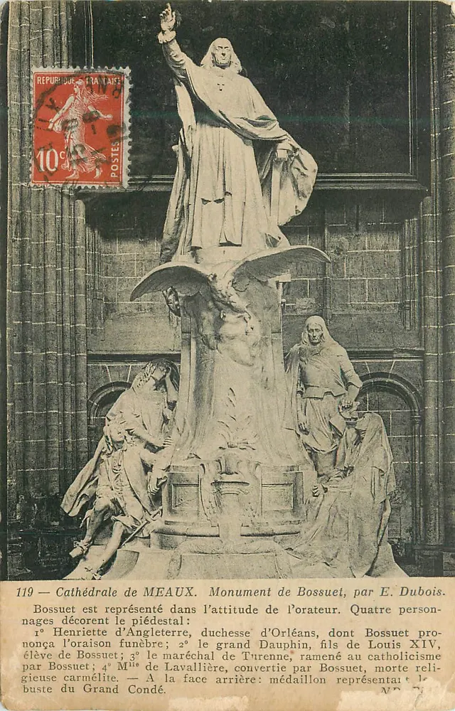 Cathédrale de Meaux — Monument de Bossuet, par E. Dubois — n° 119 - Recto