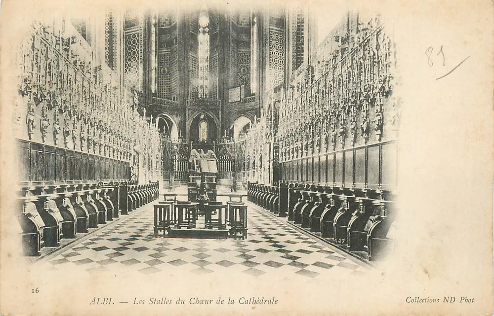 Albi — Ansicht der Chorstühle der Kathedrale — Collections ND Phot - Vorderseite