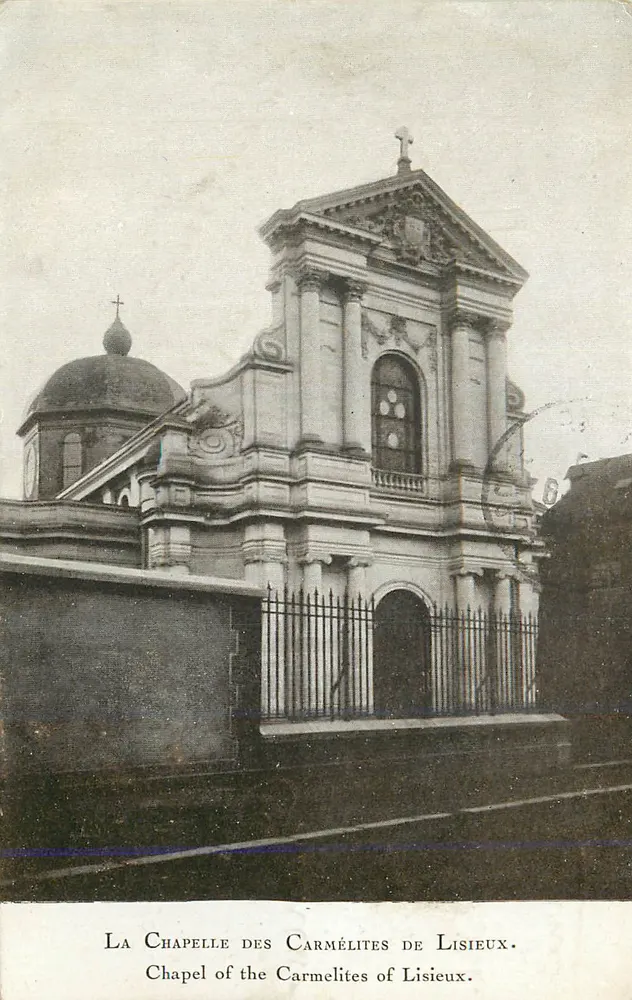 A Capela das Carmelitas de Lisieux — Editor e número de série ilegíveis - Frente