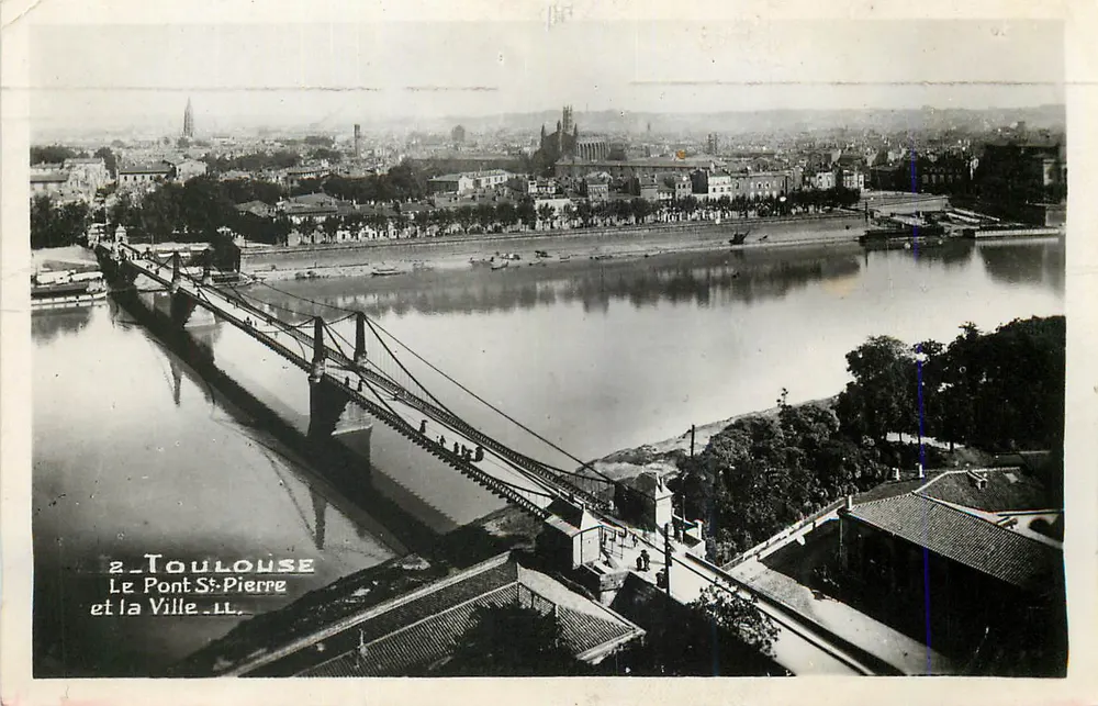 Toulouse — Le Pont Saint-Pierre et la Ville — éditeur inconnu, n° de série 2 - Recto