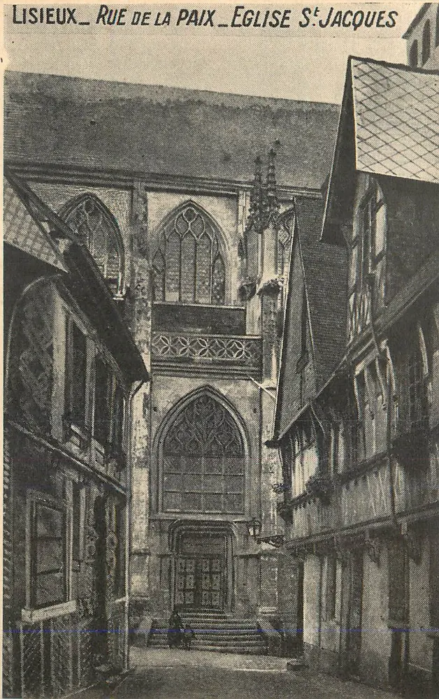 Lisieux — Rue de la Paix — Église Saint-Jacques - Recto