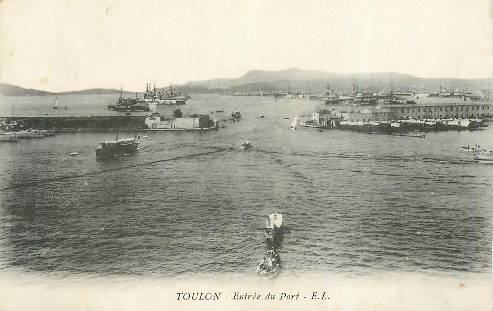 Toulon — Entrée du Port — E.L. - Recto