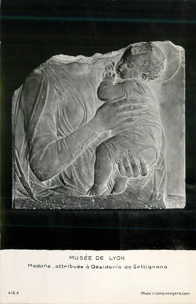 Madonna, attributed to Desiderio da Settignano — Museum of Lyon — Photo J. Camponogara, Lyon - Front