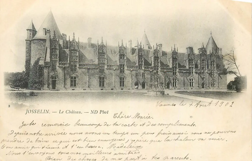 Josselin — O Castelo — ND Phot - Frente