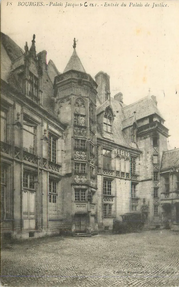 Bourges - Palazzo Jacques Cœur - Ingresso del Palazzo di Giustizia - Recto