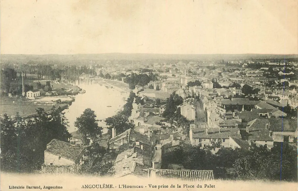 Angoulême - L'Houmcau - Ansicht von der Place du Palet — Librairie Barraud, Angoulême - Vorderseite