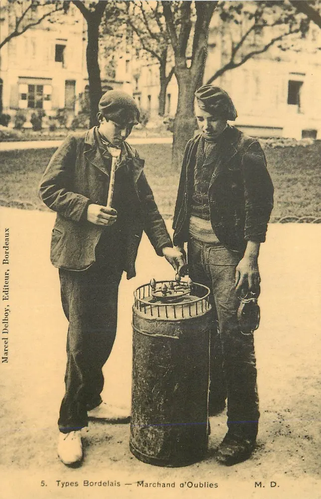 Tipos Bordelais — Vendedor de Esquecimentos — Marcel Delboy, Editor, Bordeaux - Frente