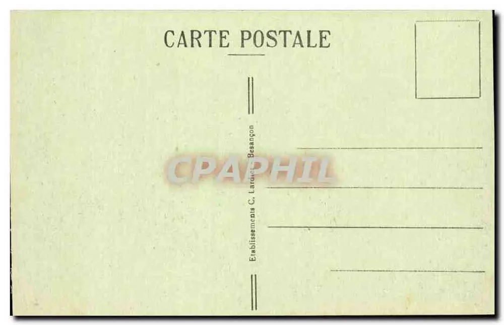 Besançon-les-Bains — Tal der Malate und Route der Schweiz — Montfaucon — n°189 - Rückseite