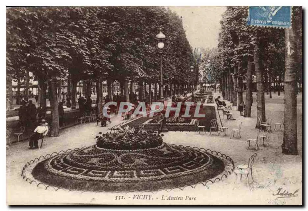 Vichy - O Parque Antigo — editor Jullial, n° 351 - Frente