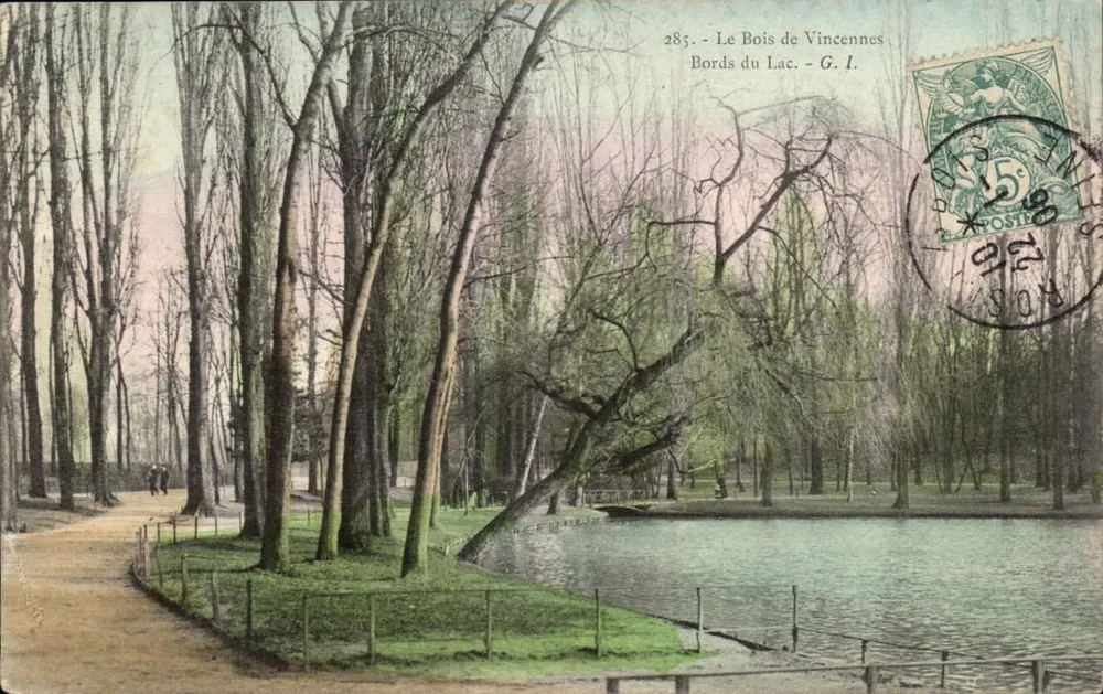 Het Bois de Vincennes — Randen van het meer — G. I. n°285 - Voorkant