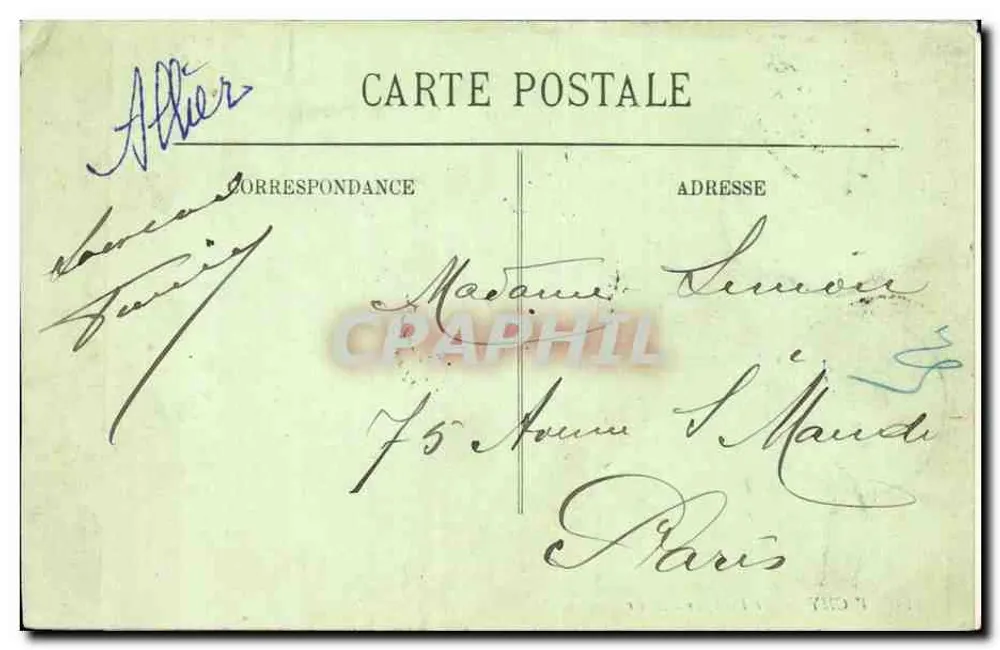 Vichy — De brug over de Allier — LL n°114 - Achterkant