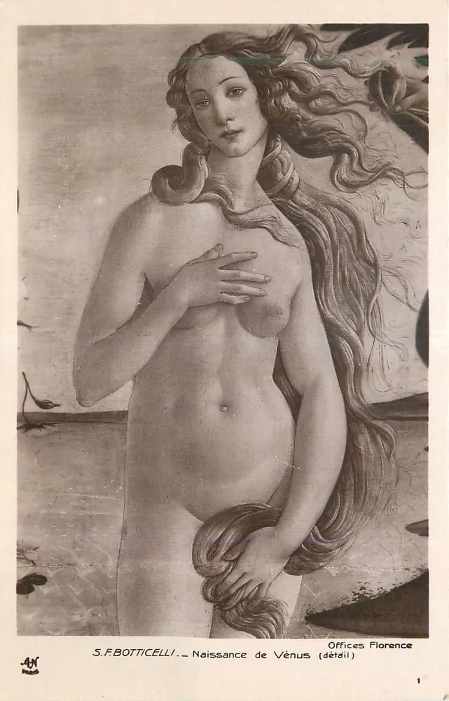 Naissance de Vénus — S. F. Botticelli — Offices Florence - Recto