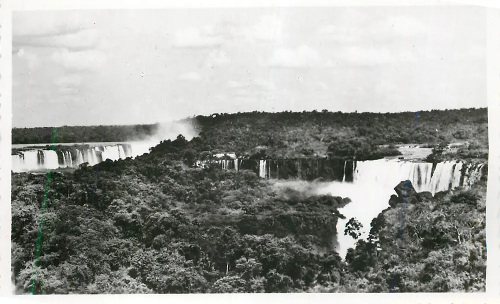 Iguazú-Wasserfälle — Panoramablick — unbekannter Verlag - Vorderseite