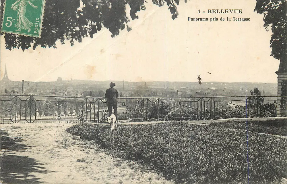 Bellevue — Panorama pris de la Terrasse — éditeur imprimeur non visible - Voorkant